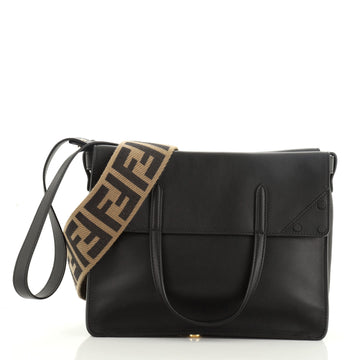Fendi Flip Grace Convertible Tote Leather Regular