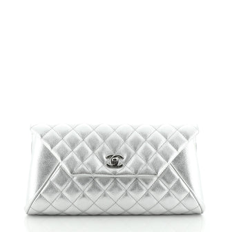 Chanel Fold Up Again Clutch Quilted Goatskin