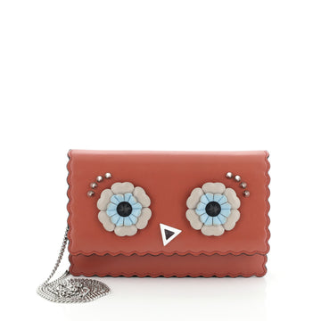 Fendi Hypnoteyes Wallet on Chain Embellished Leather