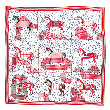 Hermes Garde-Robe Pop Scarf Printed Silk 90