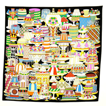 Hermes La Patisserie Francaise Scarf Printed Silk 90