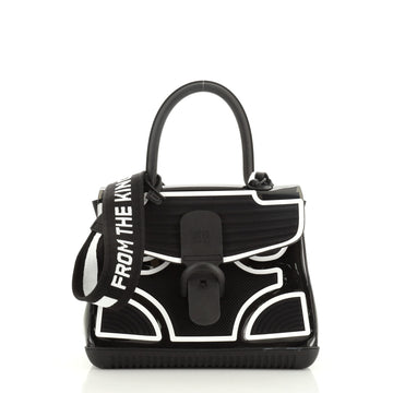 Delvaux Champion Brillant Top Handle Bag PVC and Rubber MM