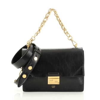 Fendi Kan U Shoulder Bag Leather Medium