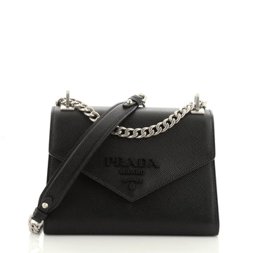 Prada Monochrome Shoulder Bag Saffiano Leather