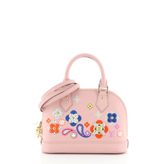 Louis Vuitton Alma Handbag Limited Edition Floral Patchwork Epi Leather BB