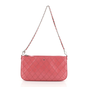 Chanel Chain Pochette Quilted Leather Small