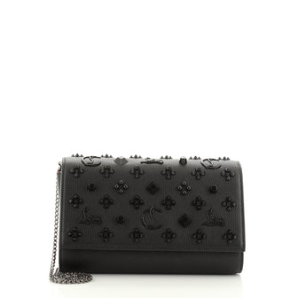 Christian Louboutin Paloma Clutch Embellished Leather Small