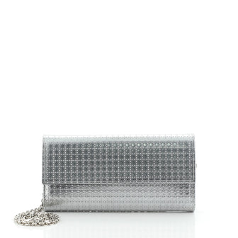 Christian Dior Lady Dior Croisiere Chain Wallet Micro Cannage Perforated Calfskin