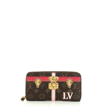 Louis Vuitton Zippy Wallet Limited Edition Summer Trunks Monogram Canvas