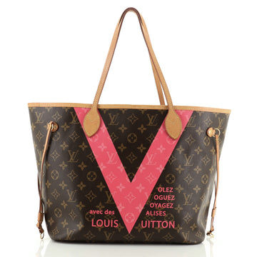 Louis Vuitton Neverfull NM Tote Limited Edition Cities V Monogram Canvas MM