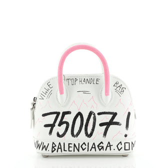 Balenciaga Graffiti Ville Bag Leather XXS