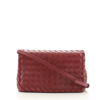 Bottega Veneta Convertible Flap Shoulder Bag Intrecciato Nappa Medium