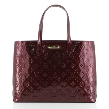 Louis Vuitton Wilshire Handbag Monogram Vernis MM