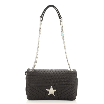 Stella McCartney Star Flap Crossbody Bag Quilted Nylon Small