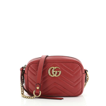 Gucci GG Marmont Shoulder Bag Matelasse Leather Mini