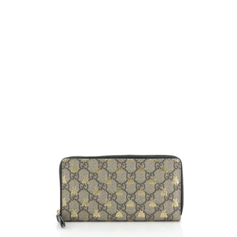 Gucci Zip Around Wallet Printed GG Coated Canvas