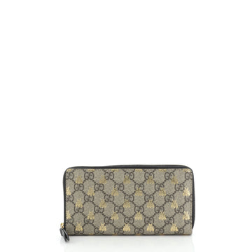 Gucci Zip Around Wallet Printed GG Coated Canvas