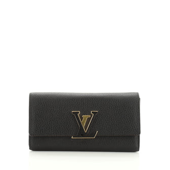 Louis Vuitton Capucines Wallet Leather