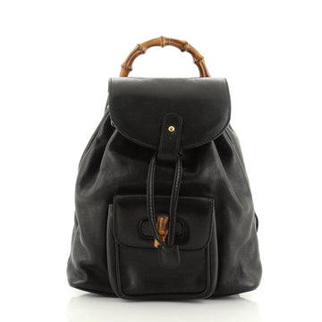 Gucci Vintage Bamboo Backpack Leather Mini