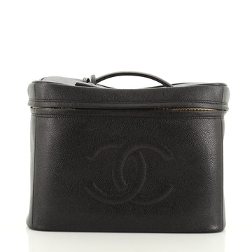 Chanel Vintage Timeless Vanity Case Caviar Large