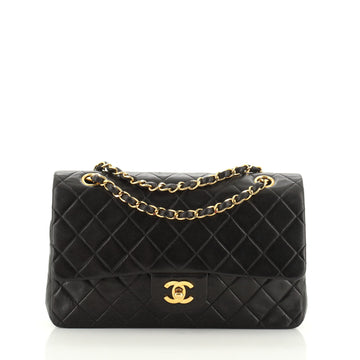 Chanel Vintage Classic Double Flap Bag Quilted Lambskin Medium