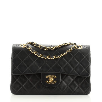Chanel Vintage Classic Double Flap Bag Quilted Lambskin Small