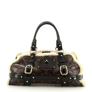 Louis Vuitton Storm Handbag Limited Edition Monogram and Shearling