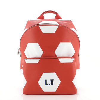 Apollo backpack leather weekend bag Louis Vuitton Red in Leather