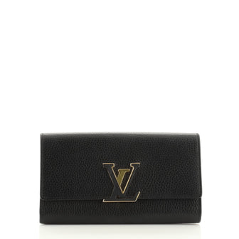 Louis Vuitton Capucines Wallet Leather