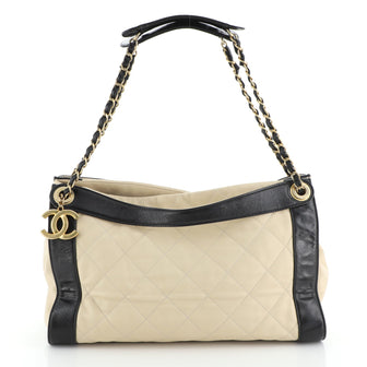 Chanel In the Mix Charm Tote Quilted Leather Medium