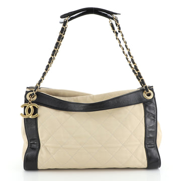 Chanel In the Mix Charm Tote Quilted Leather Medium
