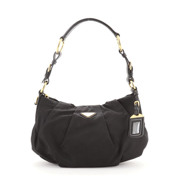 Prada Pleated Shoulder Bag Tessuto Medium