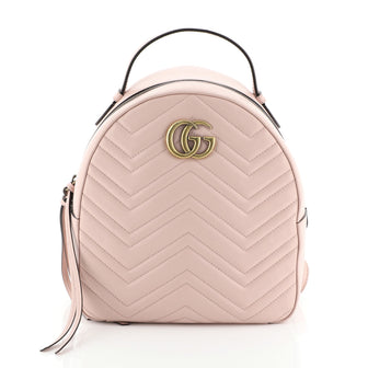 Gucci GG Marmont Backpack Matelasse Leather Small