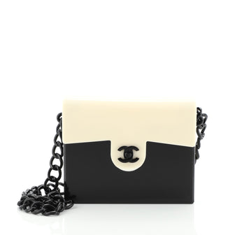 Chanel Vintage CC Chain Shoulder Bag Resin Mini
