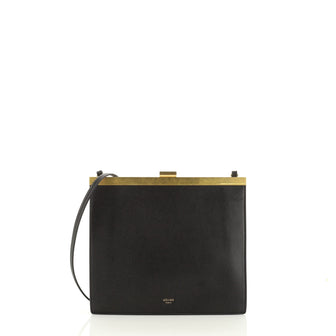 Celine Clasp Crossbody Bag Leather Mini