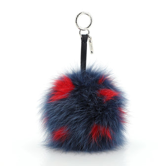 Fendi Pom Pom Bag Charm Fur