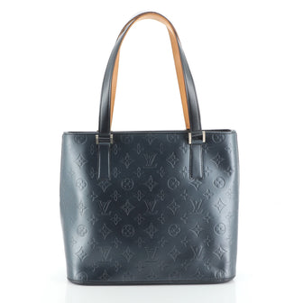 Louis Vuitton Mat Stockton Handbag Monogram Vernis