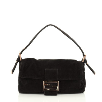 Fendi Baguette Shoulder Bag Corduroy Medium