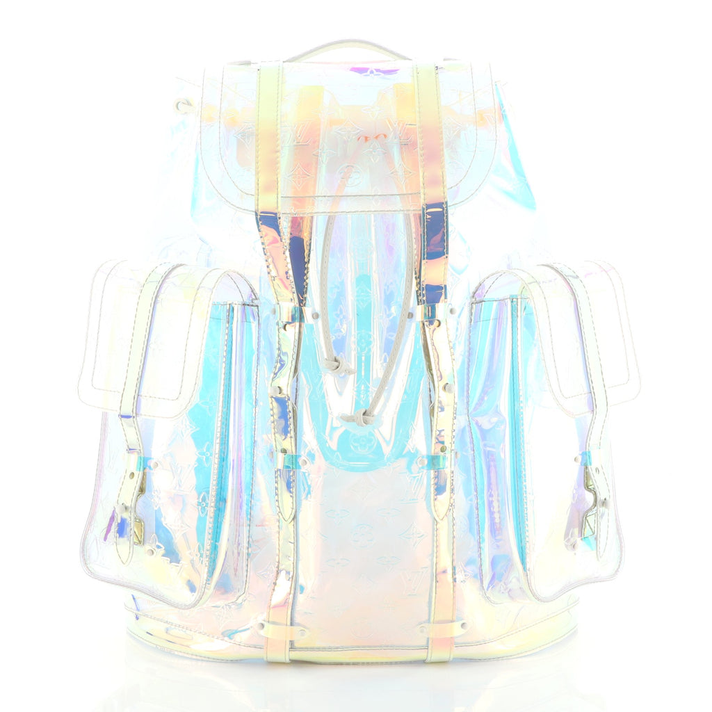 Louis Vuitton Christopher Backpack Limited Edition Monogram Prism PVC GM  Clear 5420729