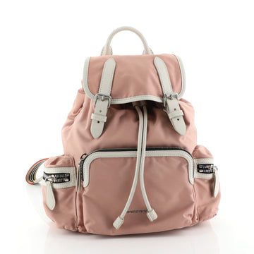 Burberry Rucksack Backpack Nylon with Leather Small
