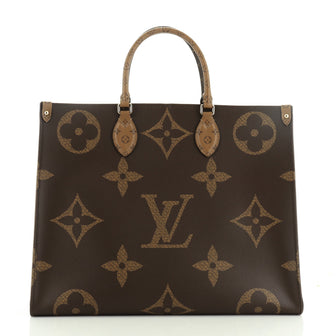 Louis Vuitton OnTheGo Tote Limited Edition Reverse Monogram Giant GM