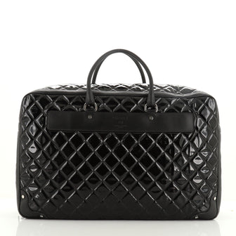 Chanel Travel Suitcase Quilted Vinyl with Calfskin XL