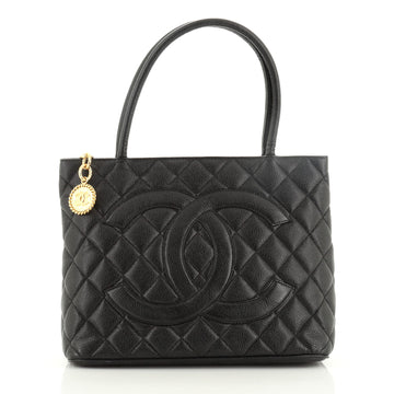 Chanel Medallion Tote Quilted Caviar