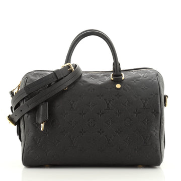 Louis Vuitton Speedy Bandouliere Bag Monogram Empreinte Leather 30