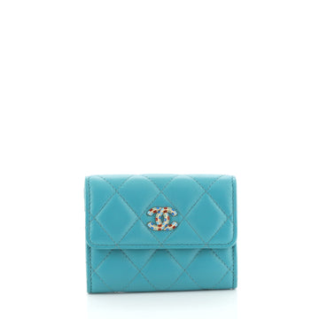 Chanel CC Compact Wallet Quilted Lambskin