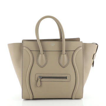 Celine Luggage Bag Grainy Leather Mini