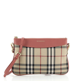 Burberry Peyton Crossbody Bag Horseferry Check Canvas