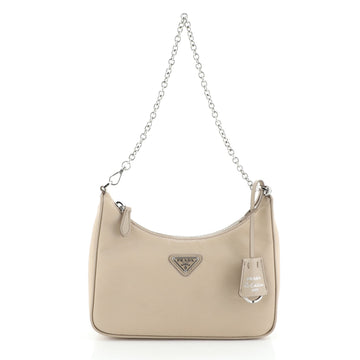 Prada Re-Edition Crossbody Hobo Tessuto Small