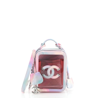 Chanel Filigree Vertical Vanity Case PVC with Lambskin
