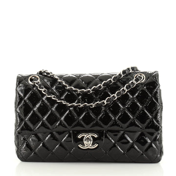 Chanel Classic Double Flap Bag Quilted Patent Medium